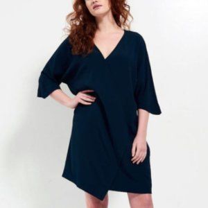 Universal Standard Katy Dress Black Kimono Shift